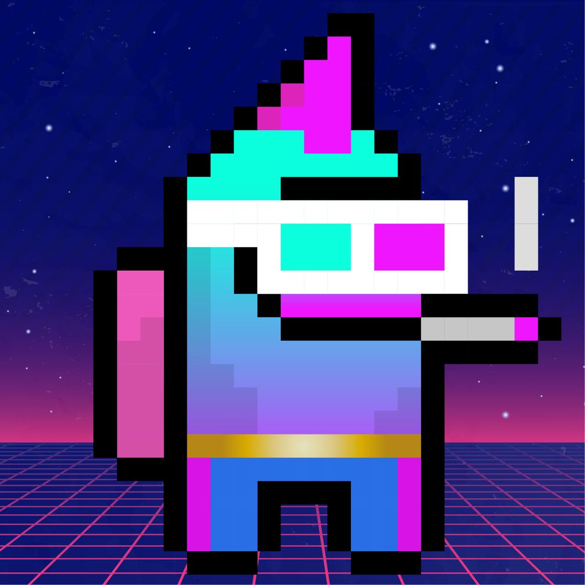 bc_heroes's tweet image. 36/40 We love @imposterpunks and are thrilled that you'll have the opportunity to get some exclusive collectibles in Retro Rebellion Unity Packs! Will you get this fella? #NFTs