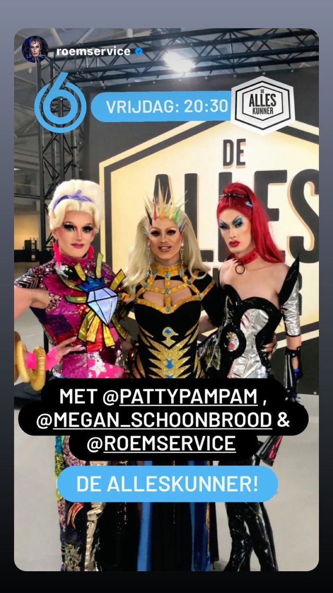 We are back  on the television!
On Friday night ( Europa time )
I put later some video on me Instagram. Follow me instagram.com/megan_schoonbr… for the video!