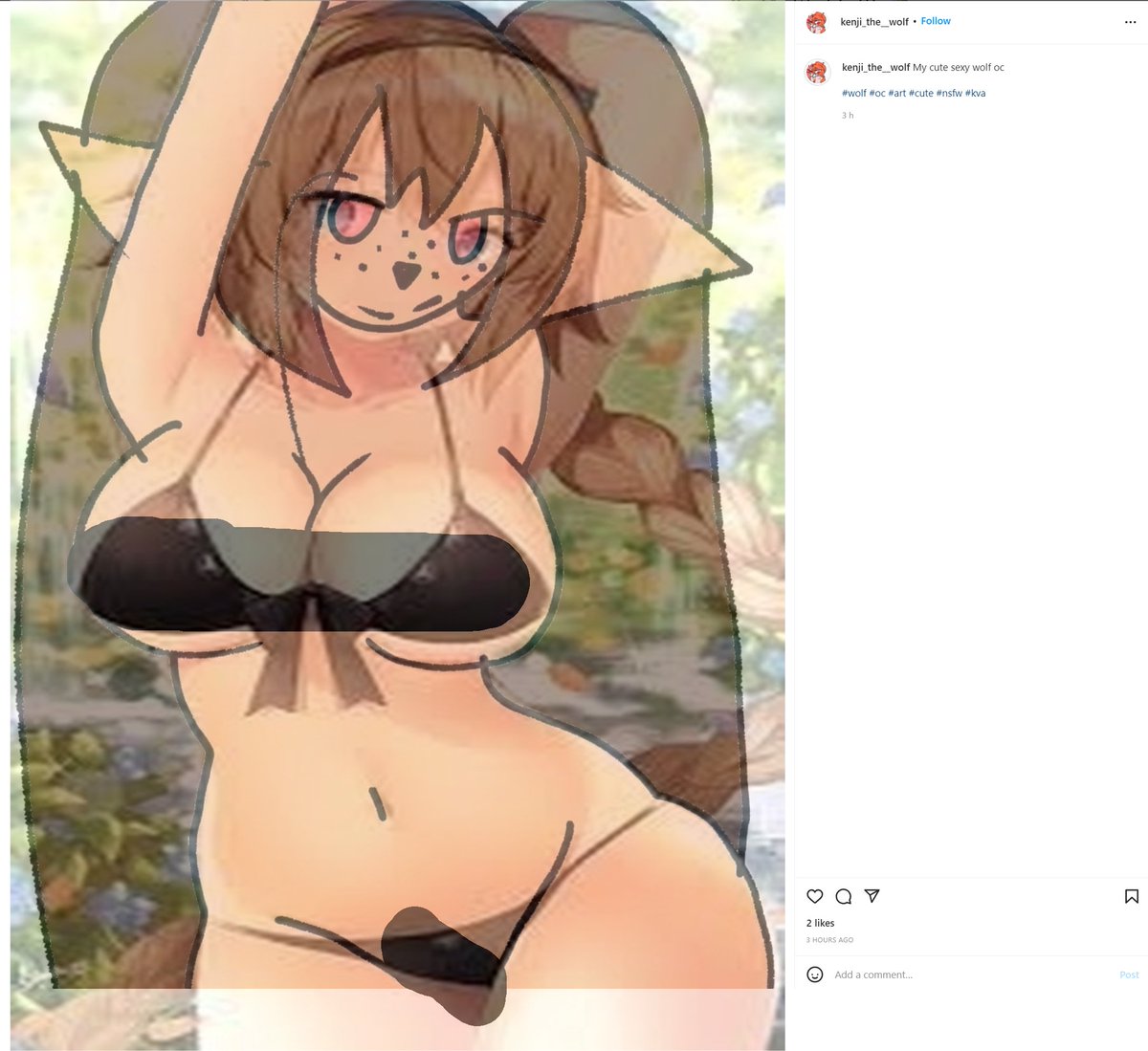 Exposing_SSkulz's tweet photo. OC is actually mimi's, I managed to find the original image and when overlayed shows it is literally traced. I censored mimi's image since it includes NSFW of an underaged child. (Original image was posted by "FallsFromGrace" on a NSFW website, not sure if they're the artist tho) https://t.co/OxnYxEuOkT