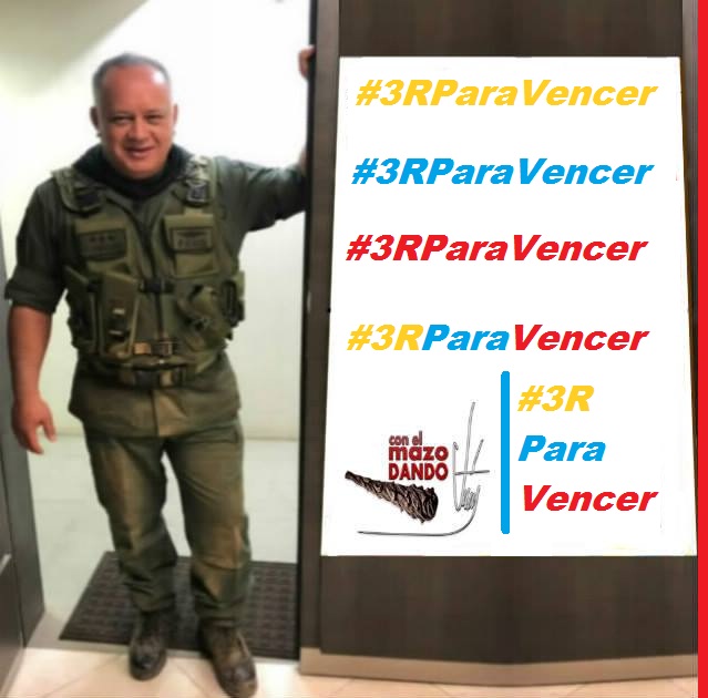 #3RParaVencer 
#3RParaVencer 
#3RParaVencer
<a href="/NicolasMaduro/">Nicolás Maduro</a> <a href="/dcabellor/">Diosdado Cabello R</a> <a href="/VTVcanal8/">VTV CANAL 8</a>  <a href="/Daniel_haropsuv/">Daniel Haro Mendez</a>