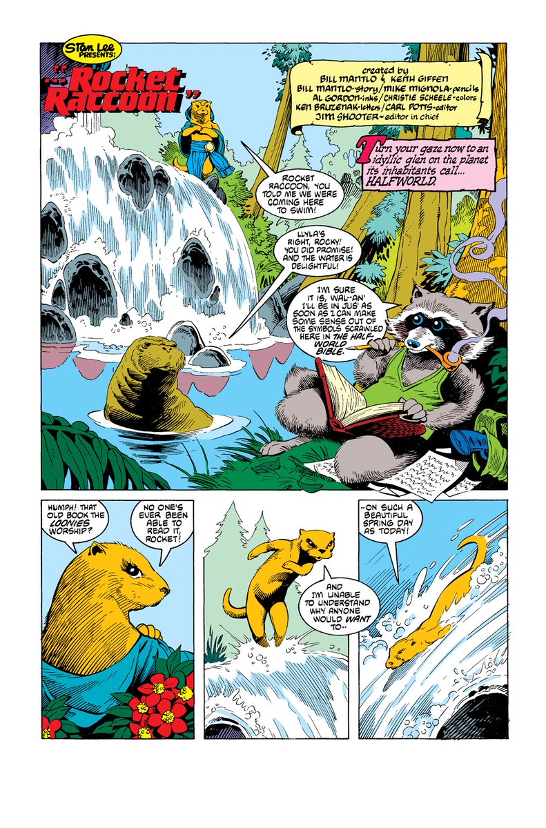 GodEmperorBoss's tweet photo. #Halfworld (Rocket Raccoon (1985) #1) by Bill Mantlo. #RocketRaccoon #GuardiansOftheGalaxy https://t.co/518nTBXD4J