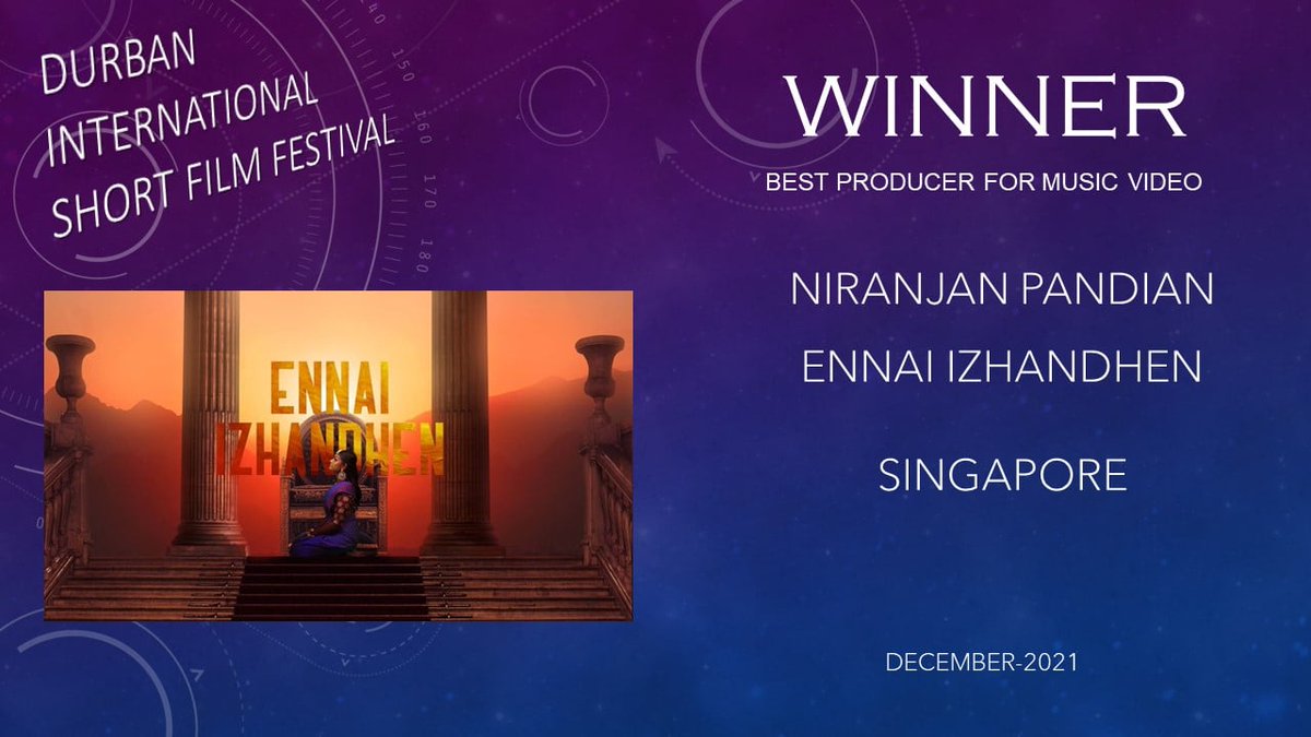 c_consonant's tweet photo. 👏🎉❤️Congratulations once again to Niranjan Pandian and the team of “Aikyam - The Oneness” for receiving more awards and recognitions from Durban International Short Film Festival (South Africa).

Inspiring achievements!

#musicasitis #aikyamtheoneness #brahmastrasg #Casean https://t.co/pzBSNe05Uq
