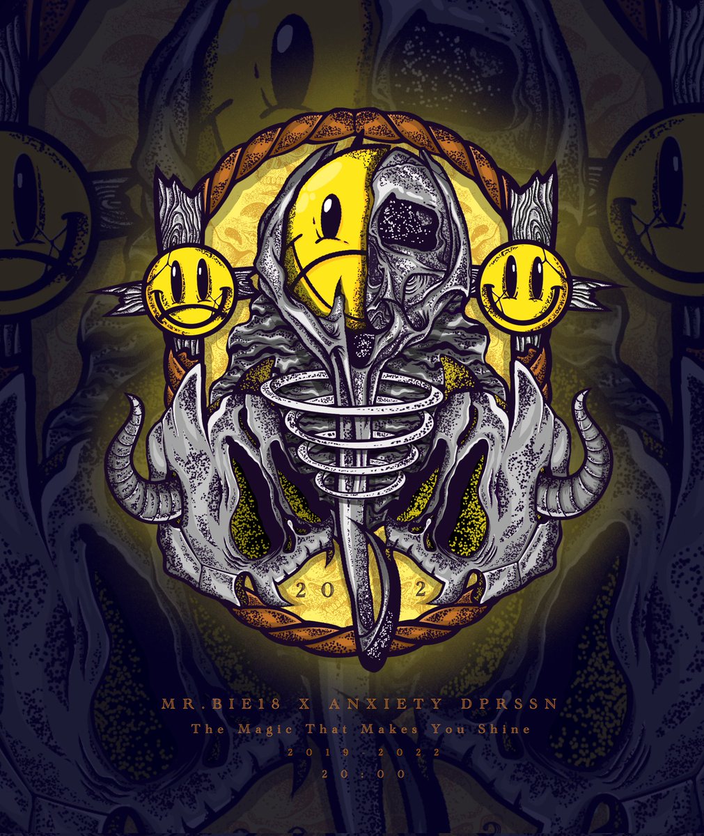 New Drop artwork with Homies collaboration.
BIEXIETY DPRSSN #18
“The magic that makes you shine:
take it now at <a href="/HIC_AF/">HIC.AF</a> hic.af/o/640039
hen-mirror.hic.af/objkt/640039

0.8 XTZ each
Only 9/10 Editions, 
Grab it Fast! 

<a href="/idnft_/">IDNFT</a> 
<a href="/nftasia/">NFT Asia</a> <a href="/NFTindonesia_/">NFTindonesia</a> 
#NFTclean #tezos #NFTdrop