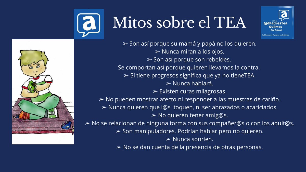El TEA es  una alteración en el desarrollo temprano que afecta a la comunicación, al lenguaje, a la capacidad para relacionarse con las otras personas y a la variedad de intereses y juegos.