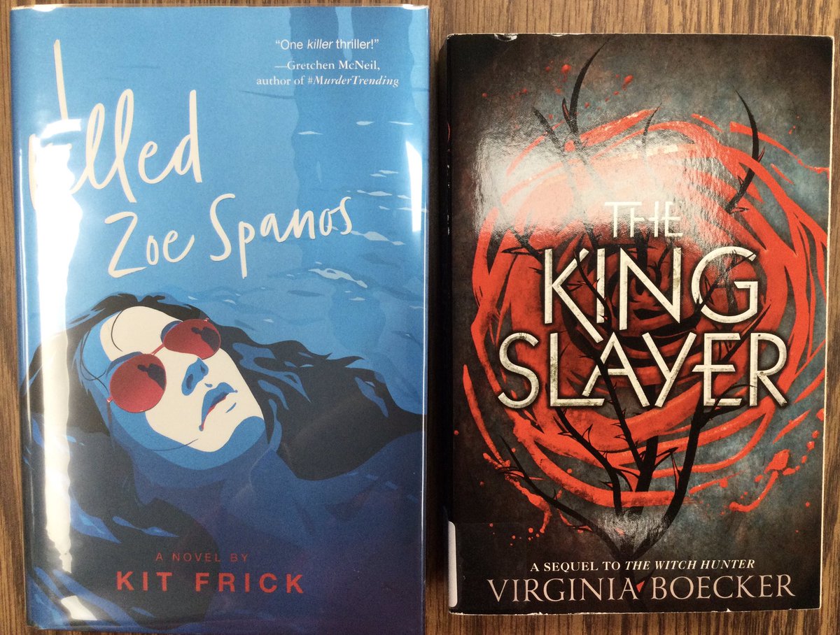 For #whatsnewwednesday, we also have two young adult novels coming soon to the shelves! #ikilledzoespanos #kitfrick #thekingslayer #virginiaboecker #yanovels #youngadultbooks #youngadult