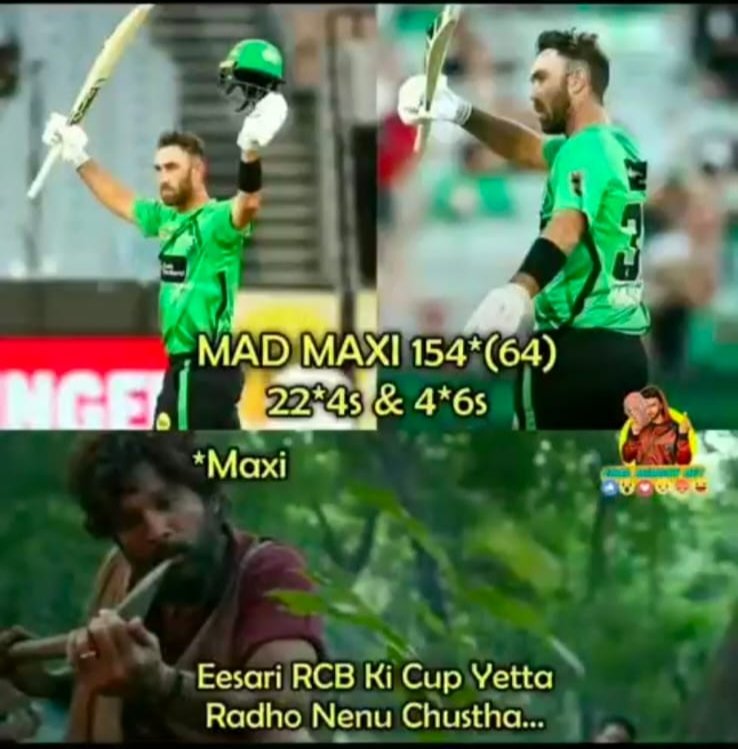 vijayready122's tweet photo. #Maxwell 
RCBIAN https://t.co/qR0tNYylXW
