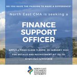 A reminder that @NorthEastCMA has a position vacant for Finance Support Officer. The role supports and coordinates accounting and financial services for North East CMA.
Applications close at 11.59pm on 26 January.
For details and how to apply, go to https://t.co/F5CunpFpZ6 