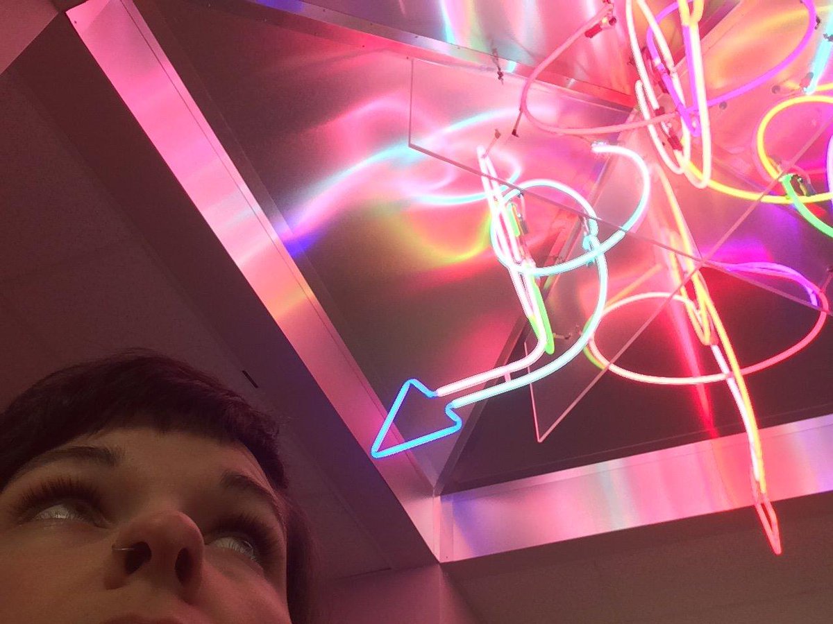 ArtsWA's tweet photo. #MuseumSelfieDay: A rare and irresistible selfie doing condition reports of over half of the State Art Collection. “Vaulted Axis” (1997) by George Wray, located at East Valley Elementary School, Yakima, WA. https://t.co/9dLL1BEUVZ #WAStateArtCollection #ArtsWAMyPublicArtPortal https://t.co/DdlemFNn51