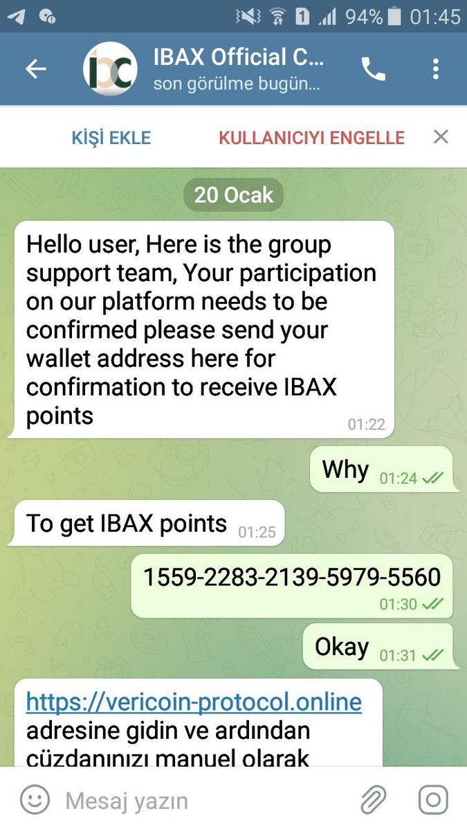 📢📢📢📢📢📢📢📢
Please be patient with the scammers who impersonate our staff, they are lonely and efficient workers. If they spend half an hour on you without getting the private key, they will be upset.#IBAX #Blockchain