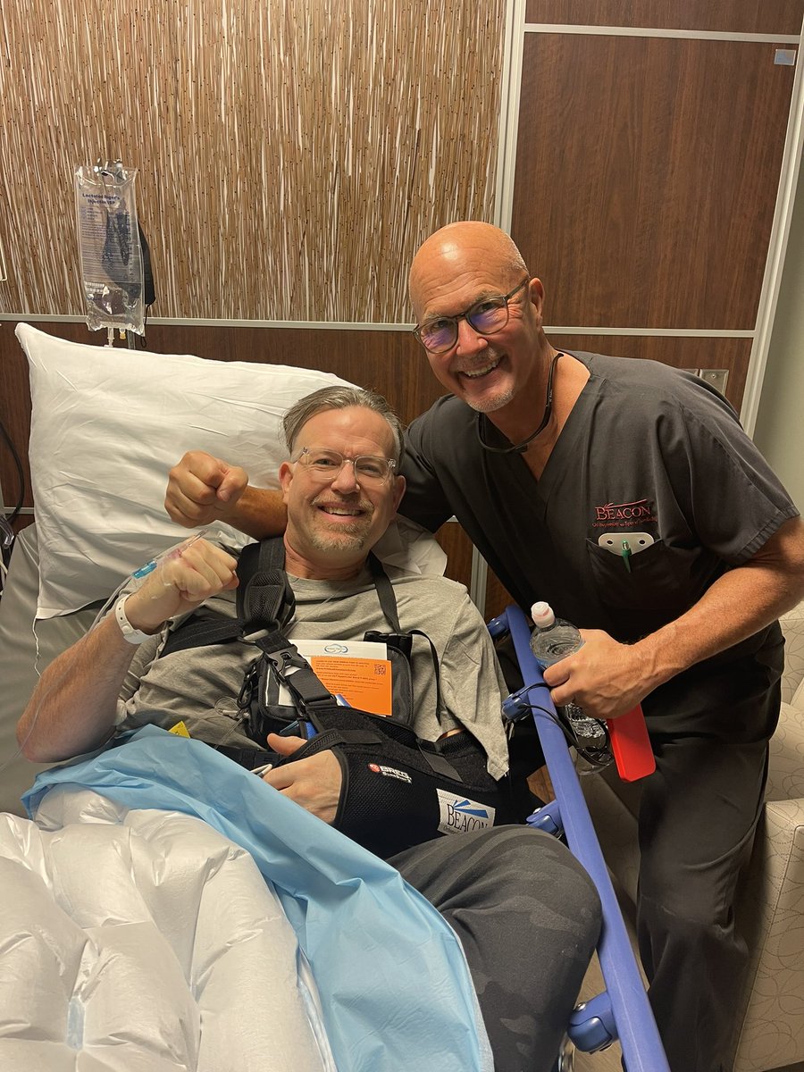 TheMayorsOffice's tweet photo. Huge thank you to Dr. Kremchek and the entire @beaconortho staff for taking great care of me while getting my shoulder repaired.  Doc, thanks for your friendship over the years - There is no one better than you!!

#stryker #inspace #rotatorcuff 
@Strykersportmed @stryker_st @reds https://t.co/Yx3Q0Rsrlk