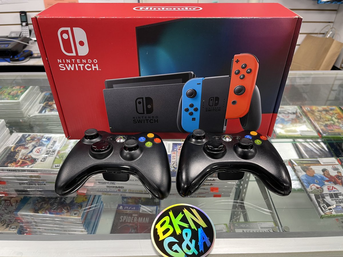 ArcadeBrooklyn's tweet photo. Some of todays trade-ins. #nintendoswitch #xbox360controller . #bvg2 #brooklyngamesandarcade https://t.co/qzBT3ULBoS