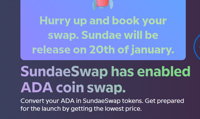 psyadapool's tweet photo. ⚠️Scam Warning!⚠️

Site: sundaeswapfinance .com
This site is promising @SundaeSwap tokens for #ADA for an early price of $0.08

Please do not use this site, all fake
#Cardano #CardanoCommunity https://t.co/JDiXwxWIh5