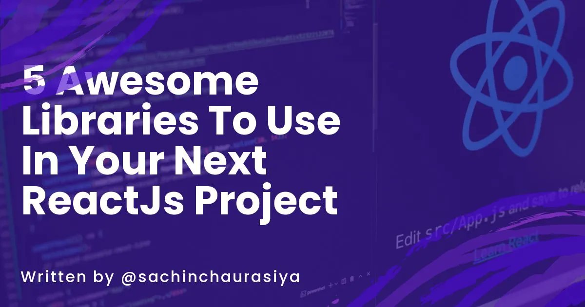 macronimous's tweet image. Discover Why These 5 Libraries are Perfect for Your Next #ReactJS Project bit.ly/3IfwfEX #JavaScriptLibraries #JavaScript