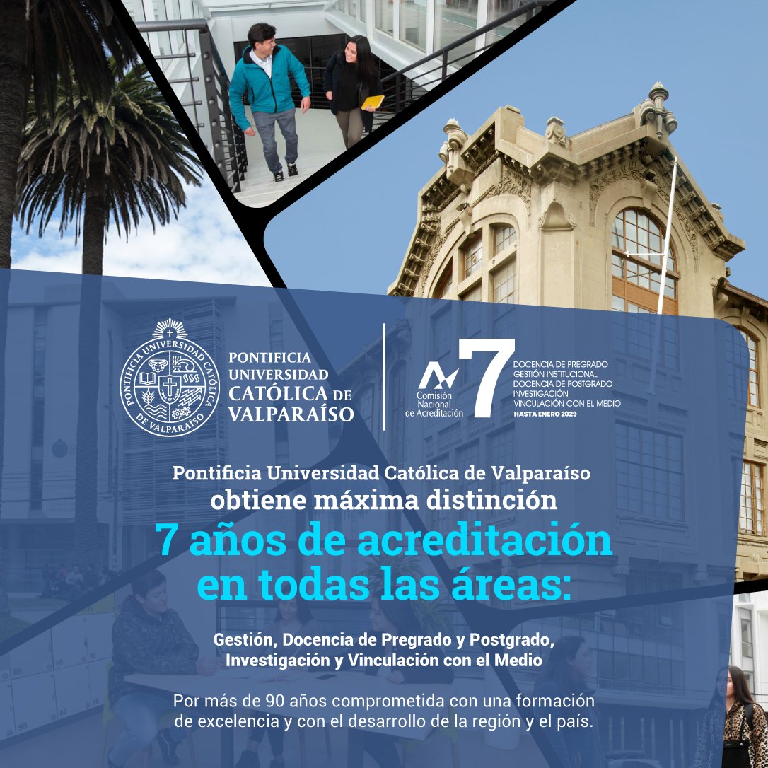 Nos acreditamos por 7 años! #PUCV