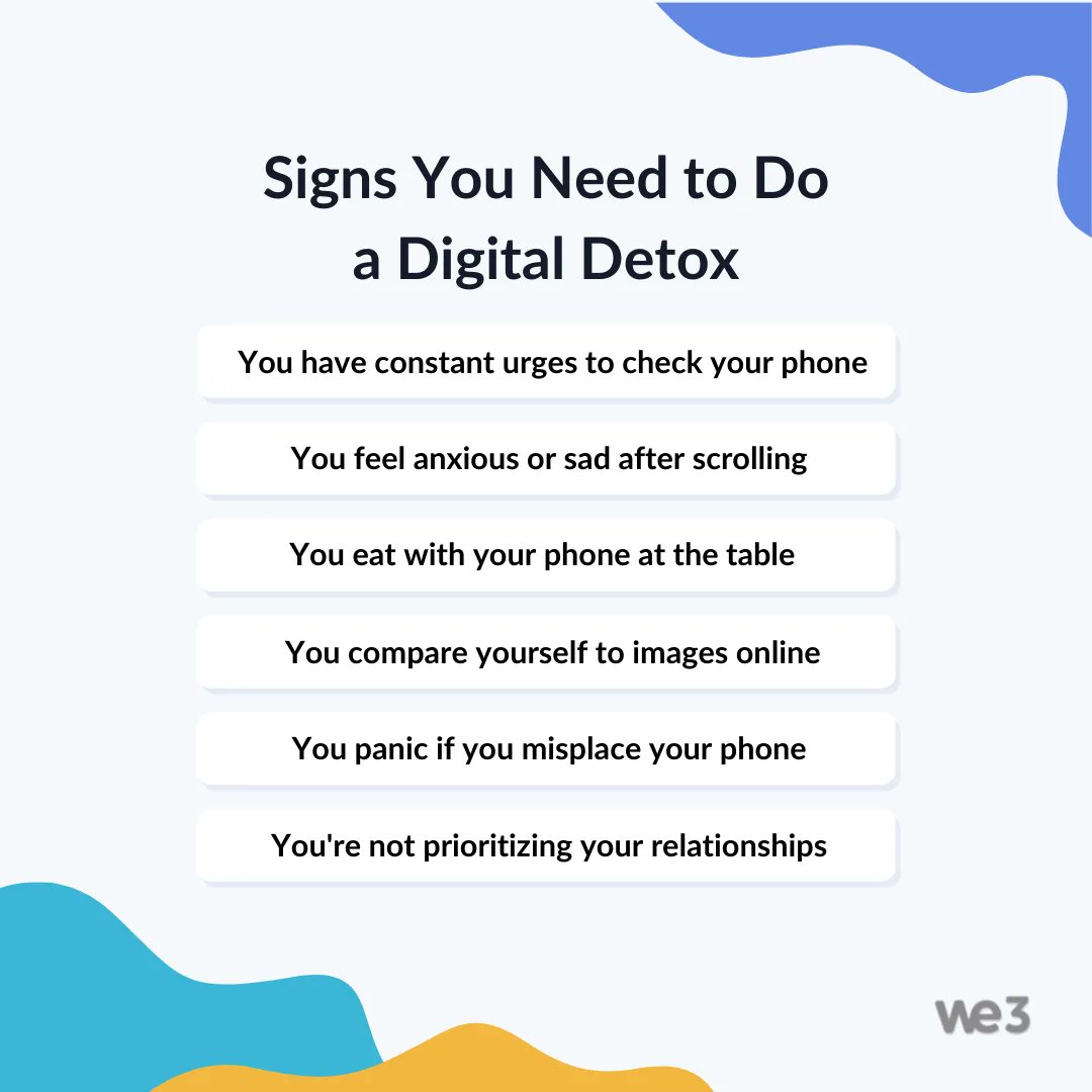 we3app's tweet photo. Grant yourself permission to take a break from your screens 💙 https://t.co/hhJywHiIct