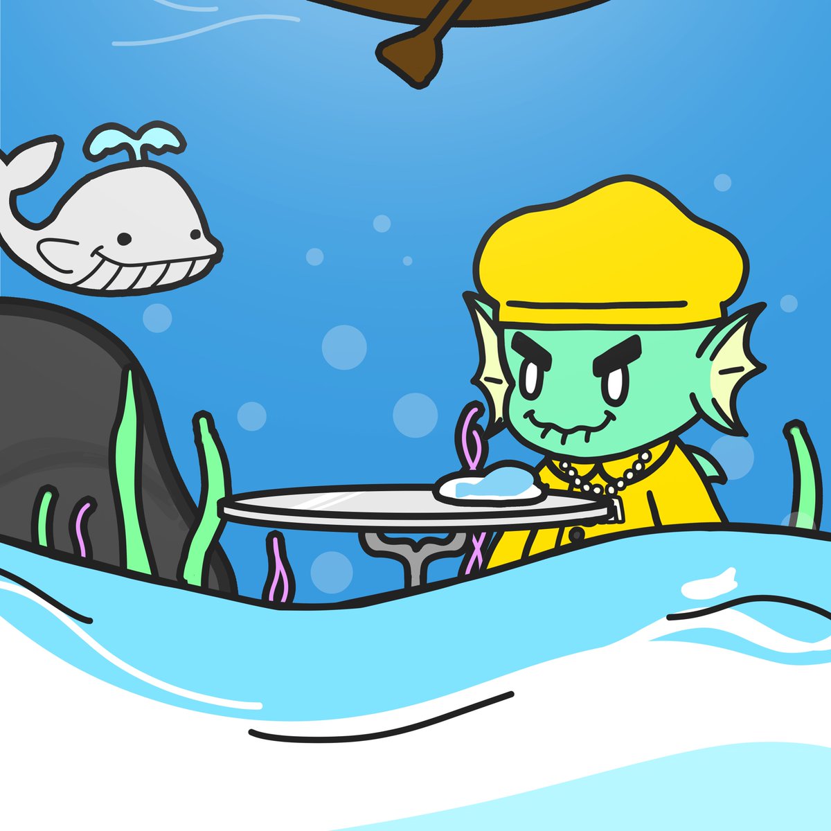 My art commision for <a href="/fishyfamNFT/">Fishy Fam</a> 

#fishyartcontest🐟