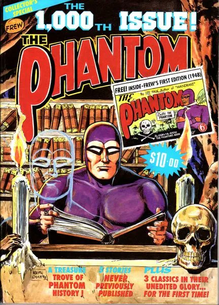Today the 2022 <a href="/PhantomComicsAU/">The Phantom</a> #Phantom Annual is released. You excited about getting your copy? #OnThisDay in 1991 – the first annual was released. It became an instant collector’s item – according to rumours one collector brought 1000 copies 😱 What's your fav annual?