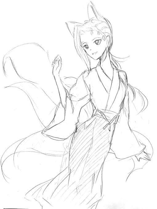 433日目、朝30分間描きました!

※女体化注意
お稲荷さん🐍が描きたかった… #カリジャミ 