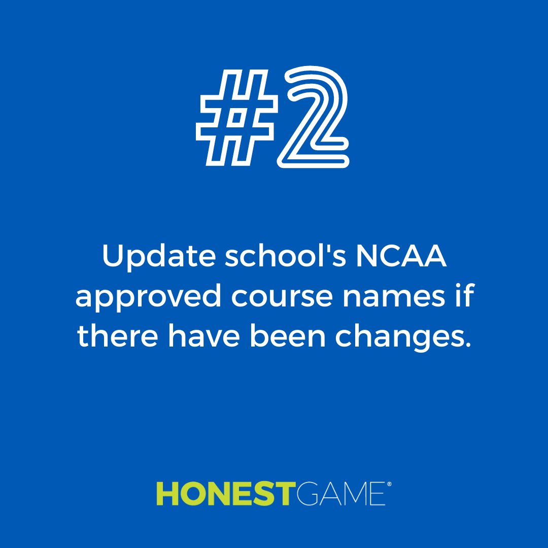HonestGameCARES's tweet photo. Wondering what are the best practices when it comes to NCAA Core Courses for schools? Learn more with Honest Game's NCAA Course Audit & Portal Maintenance for schools ➡️https://t.co/7tTXPIVdWl
#HonestGameCares #AcademicEligibility #NCAACoreCourse https://t.co/VsBj7M09SP