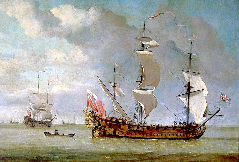 CaptxSchmidty's tweet photo. Some of Captain Kidd's ships names were "Antigua", "Blessed William", "Adventure Galley" (pictured), and "Adventure Prize". When captaining the Adventure Galley, he had a crew of 150 and an arsenal of 32 cannons.

#piratefacts #captainwilliamkidd #adventuregalley https://t.co/GwjxV0kQQY