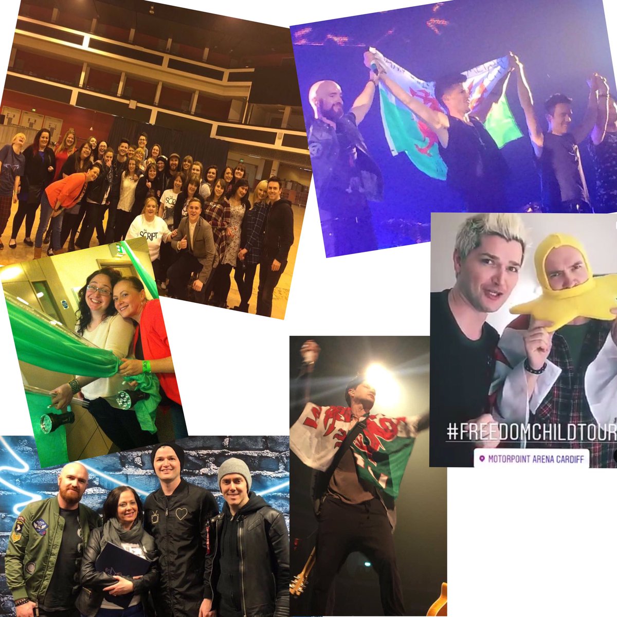 yanvey's tweet image. The day I got 2 be a flag bearer at Cardiff. Getting mark 2 send me meet n greet tickets, getting Danny 2 choose my flag &amp;amp; getting mark 2 wear it with the daff hat in a video r all wonderful memories . Plus the excitement of getting a follow from G &amp;amp; dan💚🏴󠁧󠁢󠁷󠁬󠁳󠁿#TheScriptFamilyFriday