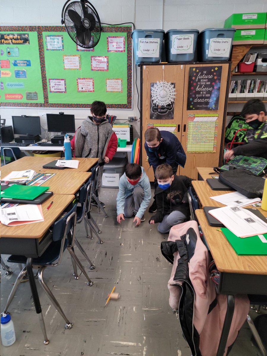CLivulpi's tweet photo. Spool Racers to learn about potential and kinetic energy! KES Fourth Graders Rock!
@KESPrincipal6Cs https://t.co/rBq7pCPUYE