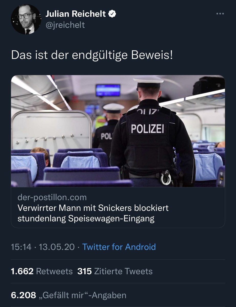 Andreas_SuH1912's tweet photo. Julian Reichelt postet einen Link vom Postillion. Dieser ändert daraufhin den Artikel. #Snickersgate von #JulianReichelt #haltdiefressejulian https://t.co/cKjk16MyNp