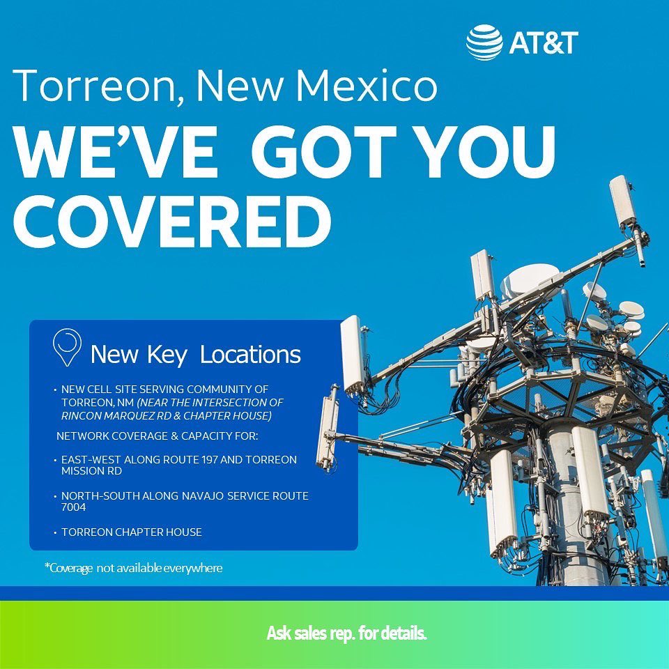 DesertSW_'s tweet photo. We are excited to announce 3 new network updates for New Mexico!!! π€©
DSW we have you COVERED! Stay connected with increased capacity and expanded coverage. Visit a store today to learn more about the network near you!
#DSWVillage #ASiteIsBorn #ATT #G2NH https://t.co/suMT6lkvGB