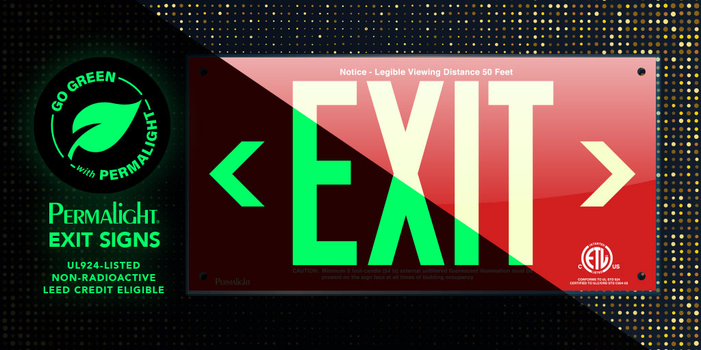 permalightbrand's tweet photo. 🚦Go #Green 🍃 with PERMALIGHT® UL924-listed Exit Signs - Learn more about the #UL924 distinction, the differences between the types of #exitsigns, and purchase from our variety of #PERMALIGHT® UL924-listed Exit Signs here: https://t.co/W4PiDlZMOK https://t.co/EYb7Y70qYo
