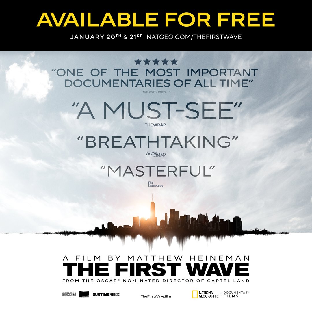 On January 20th @NatGeoDocs, <a href="/Participant/">Participant</a>, and @NeonRated are making @mattheineman’s vital documentary #TheFirstWave available for free in recognition of the two-year anniversary of the first confirmed case of COVID-19 in the US. Watch January 20+21 at NatGeo.com/TheFirstWave