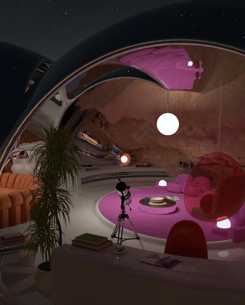 kursolo's tweet image. “retrograde lounge” by alyssa ramstetter