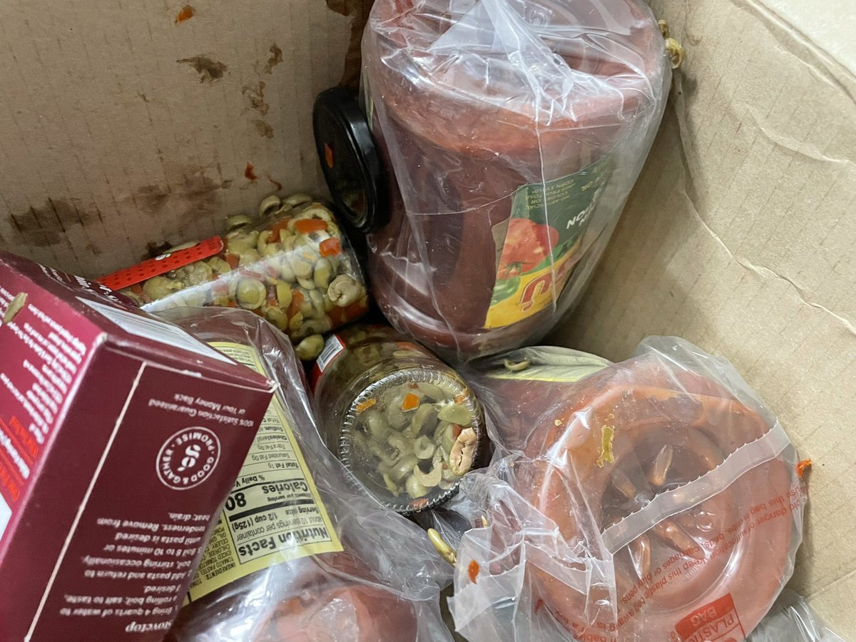 donewrite's tweet photo. @Target 6th plus damaged order from Target. items broken, whole box broken and/or re-boxed by the carrier with all the damaged items still in it. I've called, you guys give refunds...but please fix the problem in advance and package items correctly. done ordering from target! 🤦‍♀️ https://t.co/ioEw5BbKiS