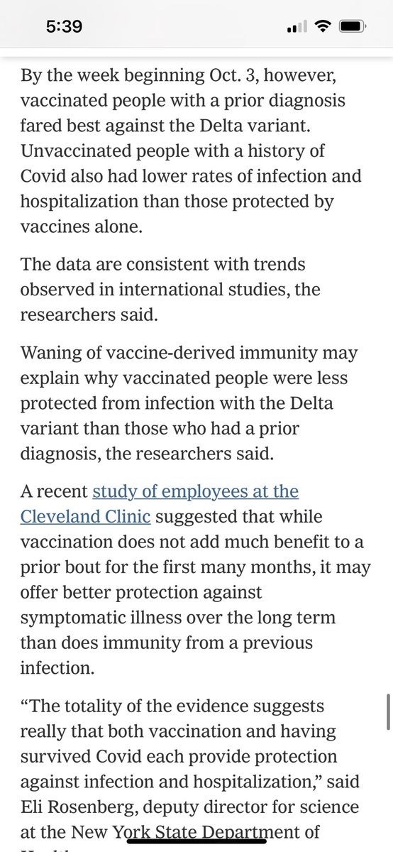 ClayTravis's tweet photo. The CDC is now admitting that starting in October people who recovered from covid had lower rates of infection and hospitalization than people who were vaccinated. Great. It only took two years for them to admit natural immunity offers tremendous protection. https://t.co/WqmotoX4E7