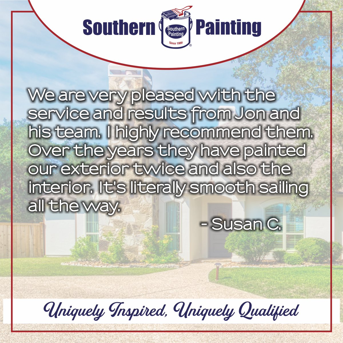 SoPat_Dallas's tweet photo. 𝐖𝐞 𝐋𝐨𝐯𝐞 𝐇𝐚𝐩𝐩𝐲 𝐂𝐮𝐬𝐭𝐨𝐦𝐞𝐫𝐬!
Excellent Service ✅
Competitive Pricing✅
Fantastic Results✅
#SouthernPainting #UniquelyInspired #UniquelyQualified #ServiceIsKing https://t.co/bmDtLg6WP1