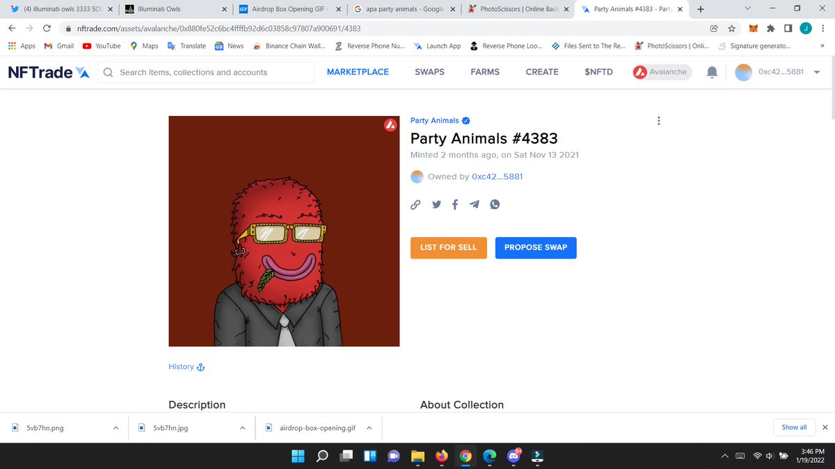NftsAvax's tweet photo. GIVING AWAY 3 @apa_nft APA PARTY ANIMALS LIVE ON TWITCH JOIN DISCORD➡️https://t.co/lRT6ZfNWXS https://t.co/cD2e4cEfQK