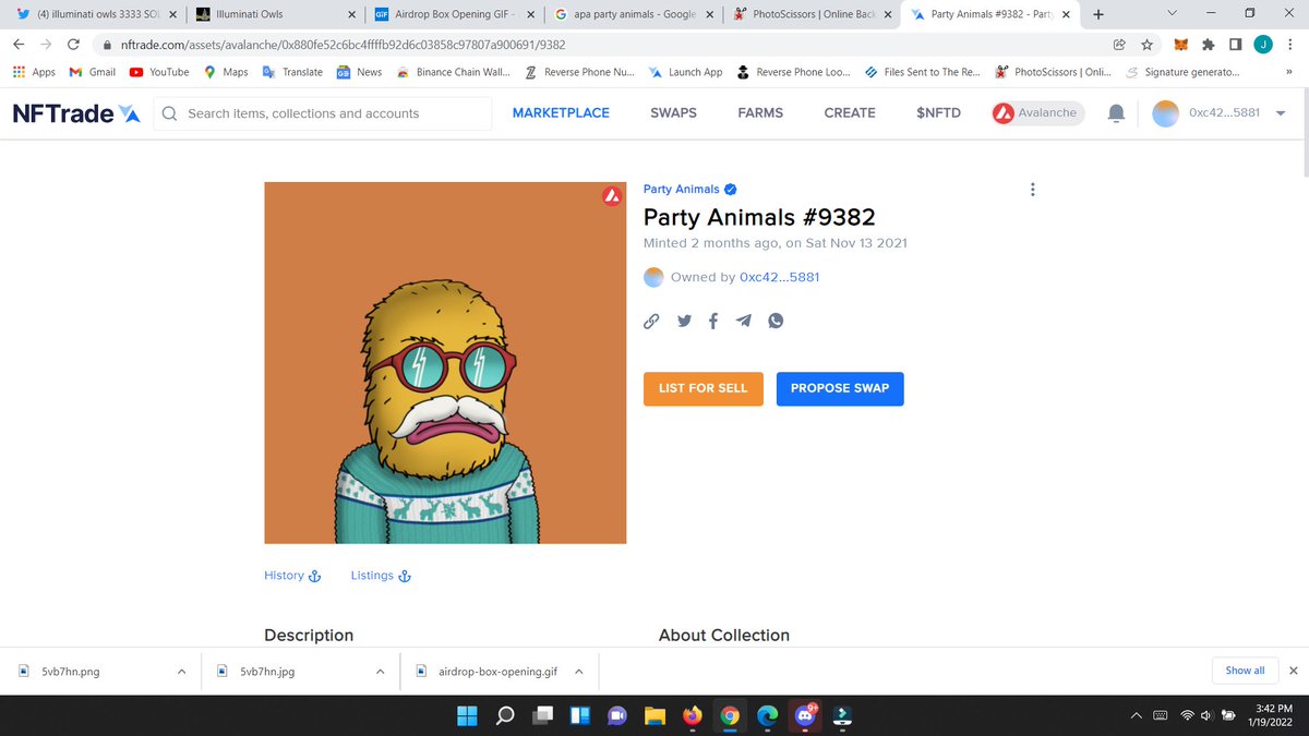 NftsAvax's tweet photo. GIVING AWAY 3 @apa_nft APA PARTY ANIMALS LIVE ON TWITCH JOIN DISCORD➡️https://t.co/lRT6ZfNWXS https://t.co/cD2e4cEfQK