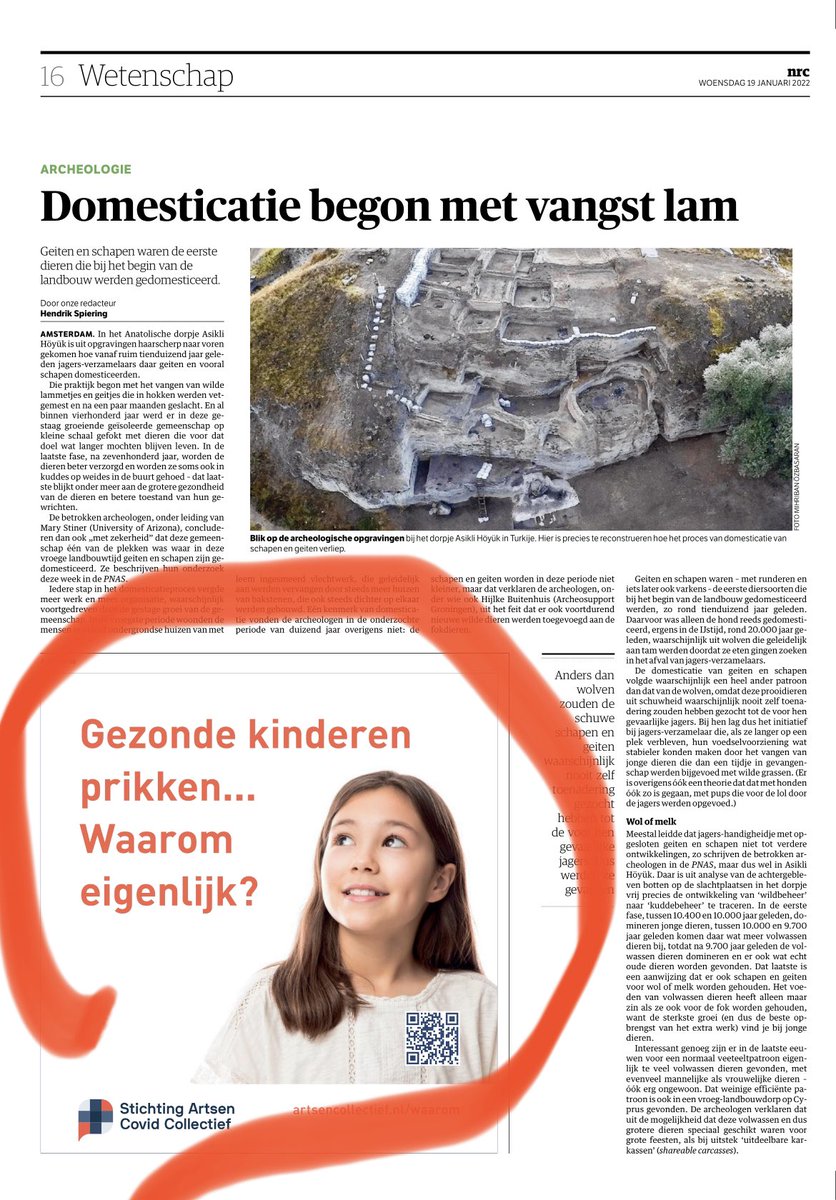 Vreemd. In <a href="/NRC/">NRC</a> een advertentie van <a href="/ArtsenC/">Artsen Collectief</a>, een club die onder het mom van een artsenvereniging desinformatie over corona verspreidt. Dat gebeurt wel buiten verantwoordelijkheid van de redactie, maar ik vind het desondanks merkwaardig beleid.
(Via @Veldhorst__W)