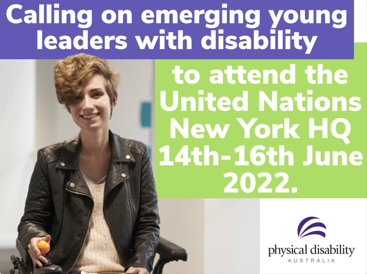 Queensland Advocacy Incorporated -  QAI is currently accepting EOI from emerging young leaders with #disability to attend the United Nations.

If you are aged 30 &amp; under with disability you can apply at:

qai.org.au/2022/01/19/qai…

Applications close Wednesday 2nd February 2022.