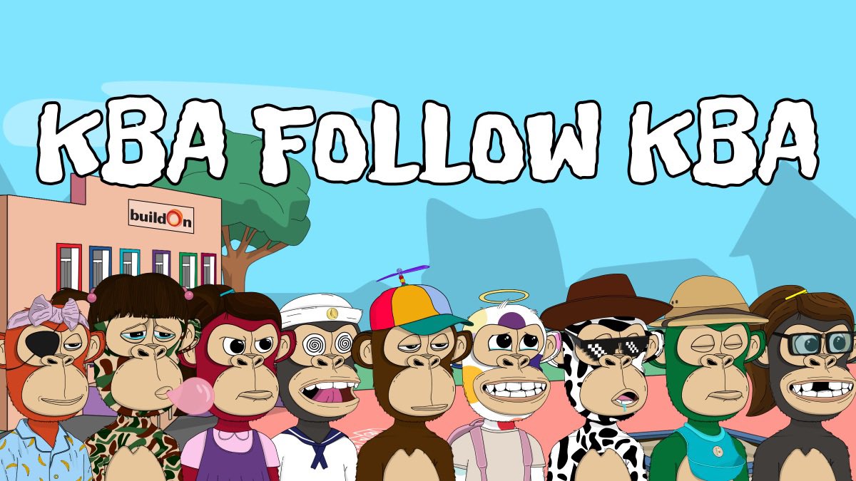 So many new faces. Let’s do this one more time 🐵👋🏽

Drop your KBA below and let the party begin 🥳

#KBAFORTHEKIDS #KBAFOLLOWKBA #NFT #NFTCOMMUNITY