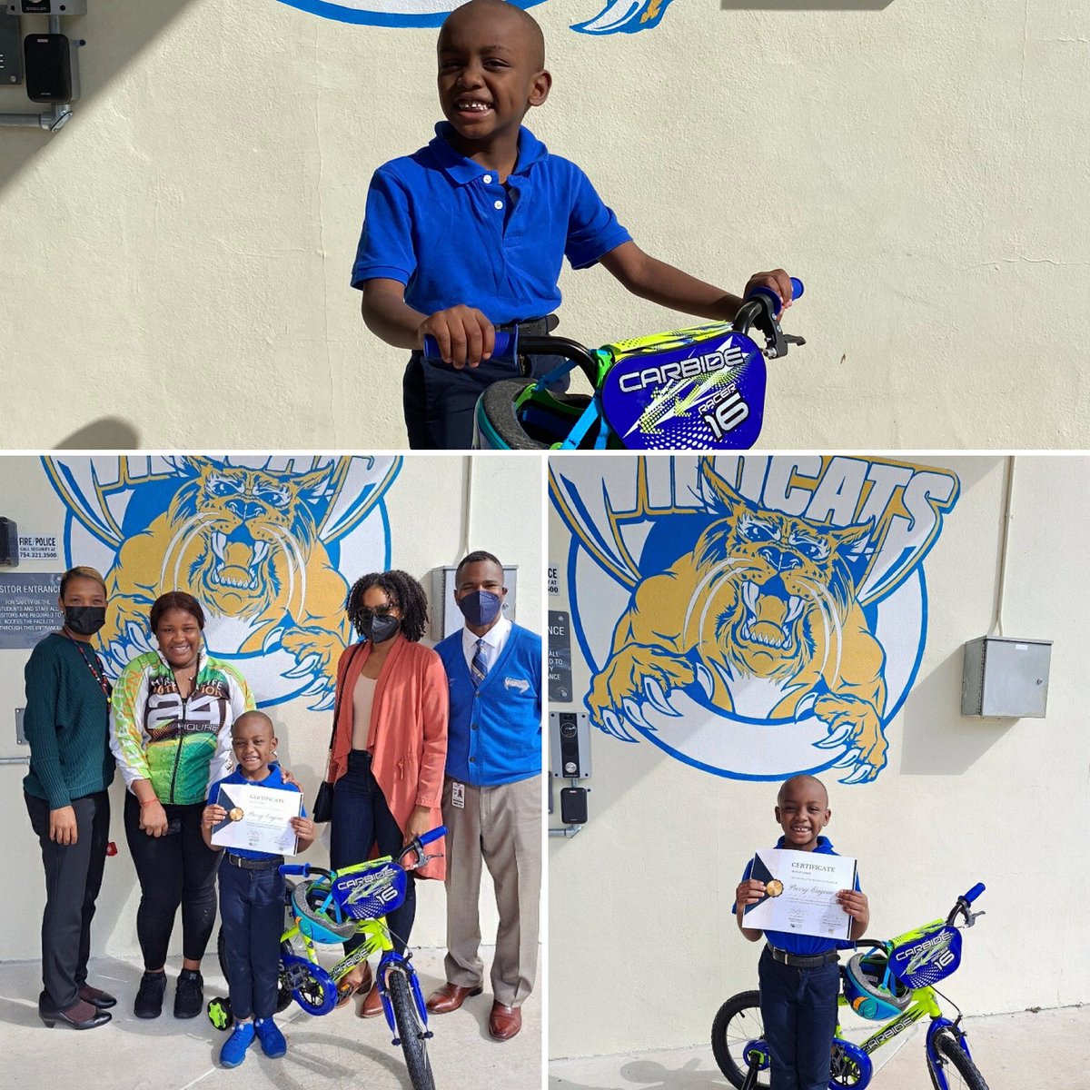 PrincipalEligon's tweet photo. What a wonderful day! Thank you to the Community Education Alliance for celebrating the great achievements of an amazing @Wildcats_Walker scholar. #thankful #marchingtowardssuccess #wildcatstrong🐾 #walkerpride https://t.co/mbfFjEMJi9