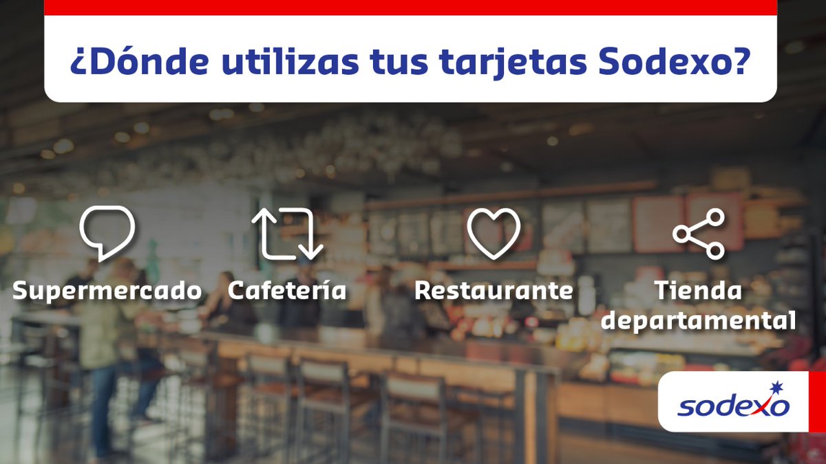 PluxeeMexico's tweet photo. 💳¿Dónde utilizas tus tarjetas #Sodexo?💳
#Supermercado #Cafetería #TiendaDepartamental #Restaurante
#TiendaPass #RestoPass #PremiumPass https://t.co/MbmCN5Thka