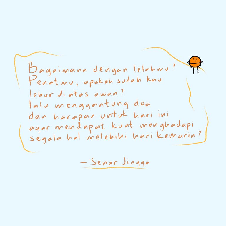 senarjingga's tweet photo. Page 20 of 365
Jaga kesehatan dan jangan capek-capek. Jangan terlalu dipaksakan. We can do it :) https://t.co/nWM7IXcGlF