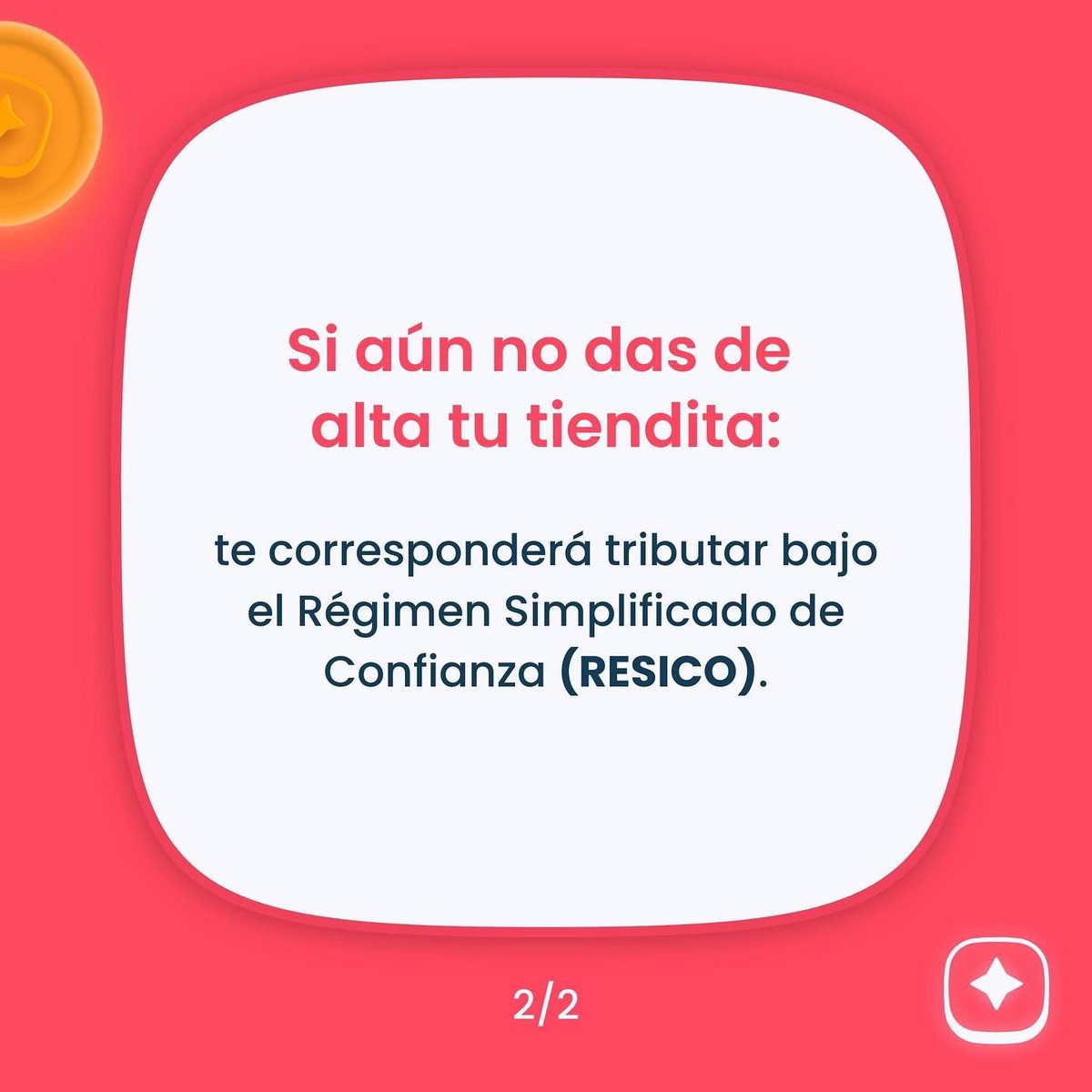 apprecio1's tweet photo. 📢📢 El nuevo régimen del SAT, entró en vigor el 1° de enero de este año. ¡Síguenos y entérate de lo que necesita tu tiendita para cumplir con las obligaciones fiscales! 📢📢
#RESICO #ISR #SAT #reformafiscal2022 #tienditas #abarrotes #tenderosmx https://t.co/JbTW6Ua9Dj