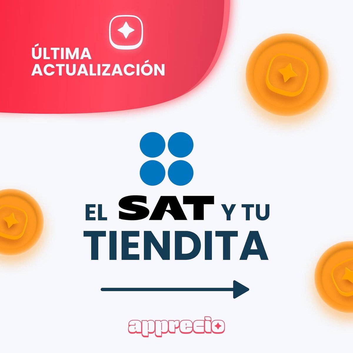 apprecio1's tweet photo. 📢📢 El nuevo régimen del SAT, entró en vigor el 1° de enero de este año. ¡Síguenos y entérate de lo que necesita tu tiendita para cumplir con las obligaciones fiscales! 📢📢
#RESICO #ISR #SAT #reformafiscal2022 #tienditas #abarrotes #tenderosmx https://t.co/JbTW6Ua9Dj