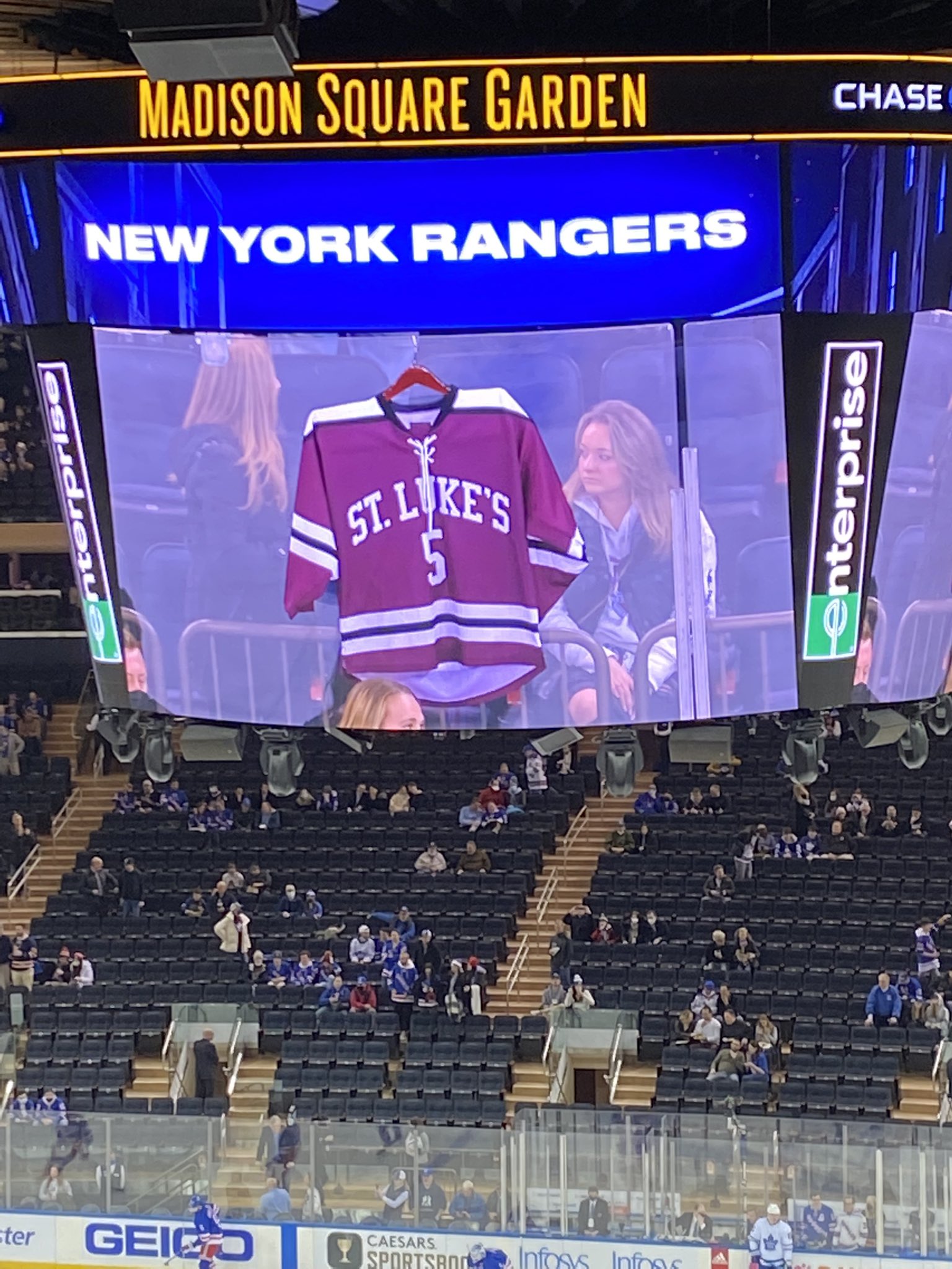 New York Rangers honor Teddy Balkind before game at Madison Square Garden