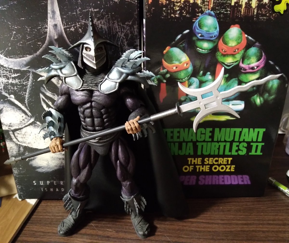 HeManIsMyHero's tweet image. I am loving my TMNT 2 Super Shredder Shadow Master edition but I don't like his TGRI mutagen canister so I'm using the regular Super Shredder TGRI canister!🤘 #SuperShredder #ShadowMaster #TMNT #HeroesInAHalfShell #TurtlePower
