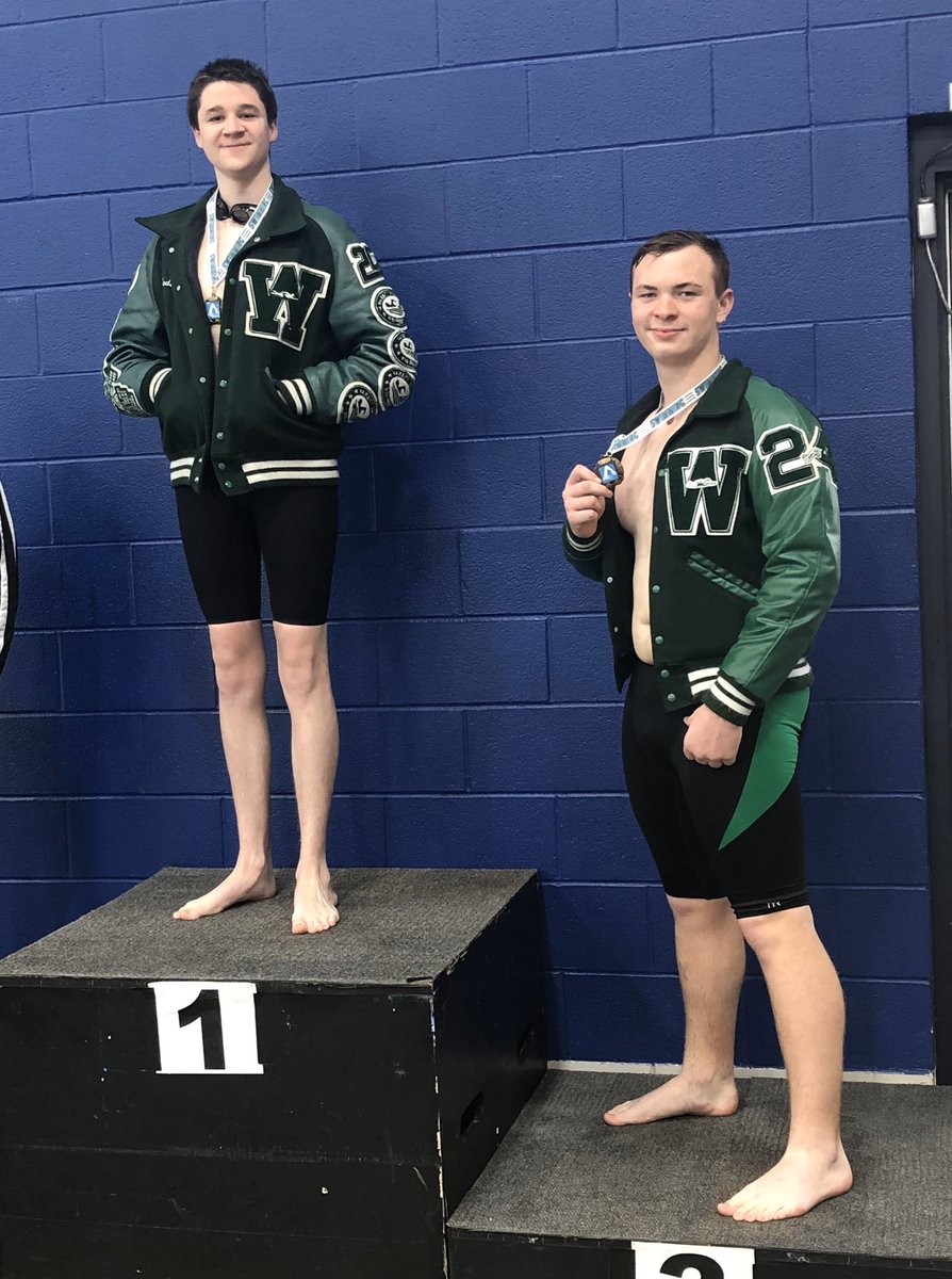 Congratulations District Champion Cade Ferry in 500 freestyle and bronze medalist Hamilton Drew!