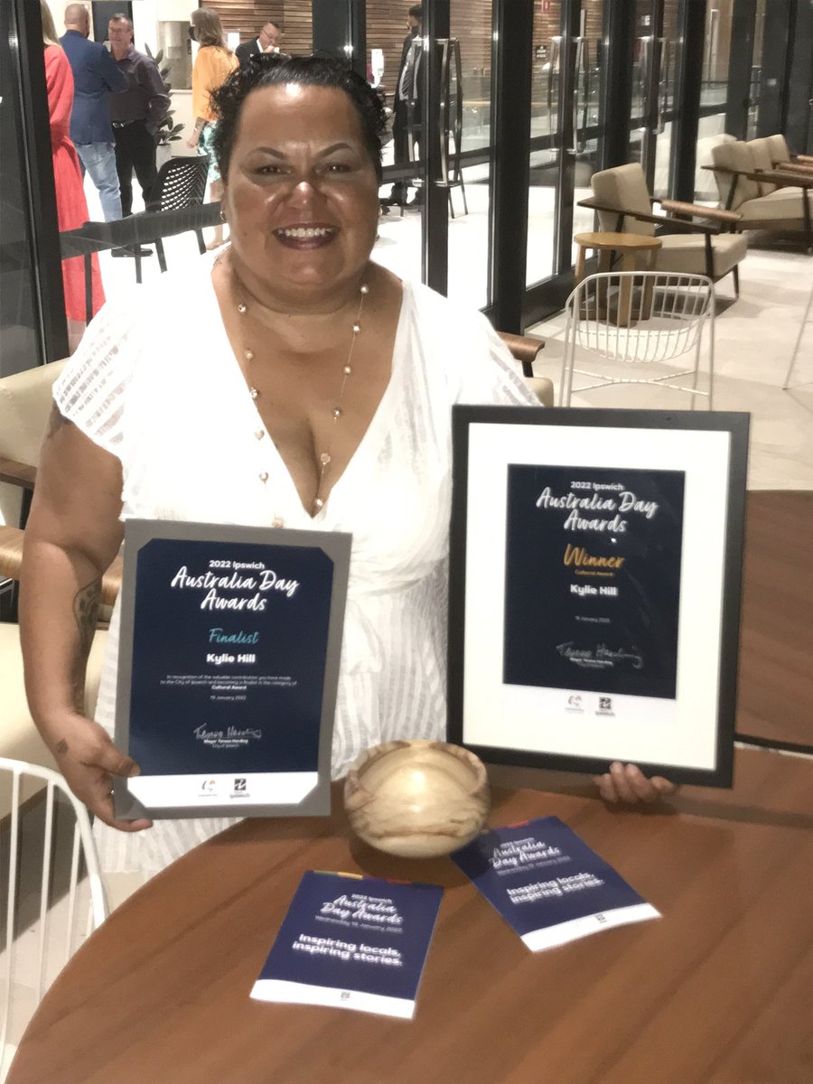 I won the 2022 Australia Day Cultural Award last night !!