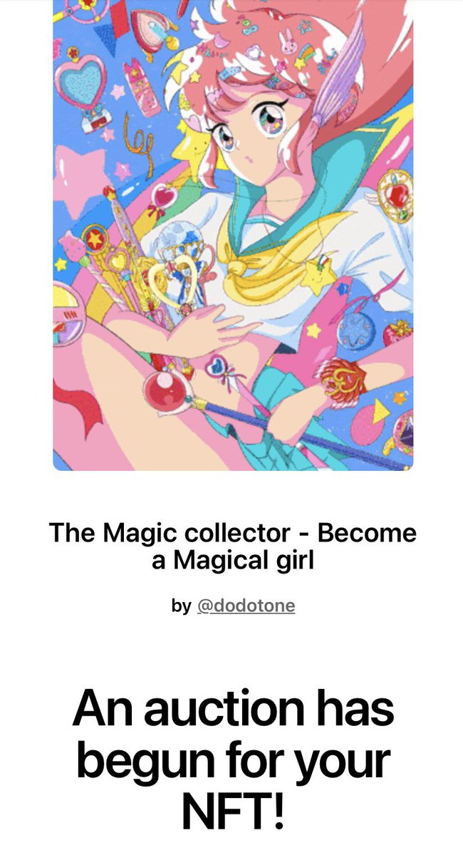 😭😭😭 Thank you so much <a href="/ColeThereum/">Cole</a> long time no got bid that make me very happy 💗💗💗 made my month 😁😁
I’m honored 💙😊