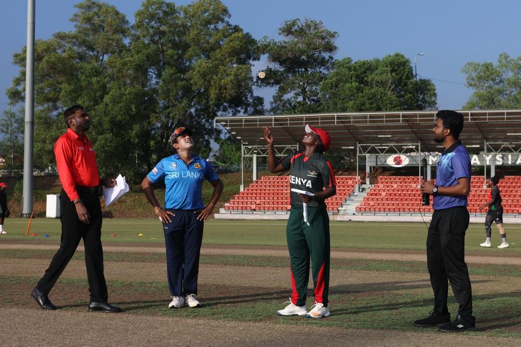 Sri Lanka Women vs Kenay Women in Commonwealth Qualifiers 2022. PC: MalaysiaCricket / Twitter